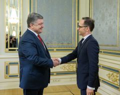 Petro Poroshenko and Gaiko Maas