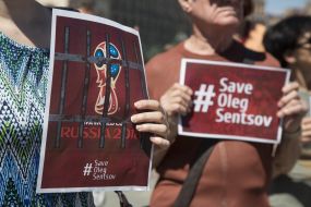 The action in support of Oleg Sentsov