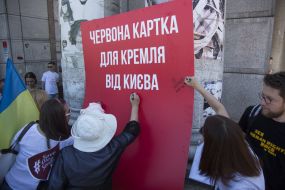 The action in support of Oleg Sentsov