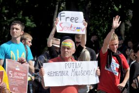 Action in support of Oleg Sentsov in Kharkiv