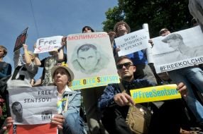Action in support of Oleg Sentsov in Kharkiv