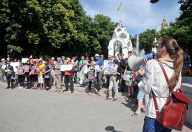 Action in support of Oleg Sentsov in Kharkiv