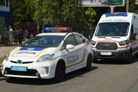 Police and ambulance cars