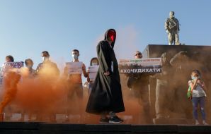 Rally "I want to breathe" in Mariupol