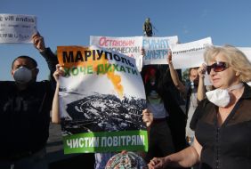 Rally "I want to breathe" in Mariupol