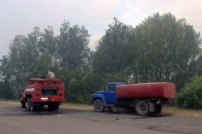 Лесной пожар возле ЧАЭС