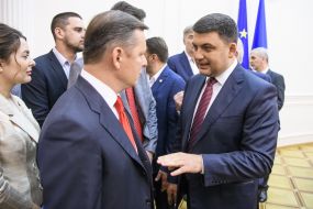 Владимир Гройсман и Олег Ляшко