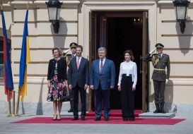 Встреча Петра Порошенко и Принца Лихтенштейна Алоиза
