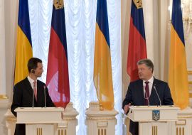 Петр Порошенко и Принц Лихтенштейна Алоиз