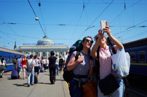 Railway station in Odessa