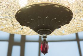 Chandelier in the session hall of the Verkhovna Rada of Ukraine