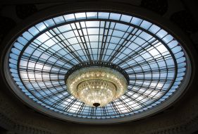 Chandelier in the session hall of the Verkhovna Rada of Ukraine