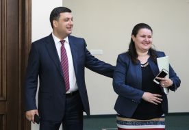 Владимир Гройсман и Оксана Маркарова