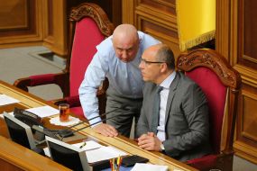 Anatoliy Matvienko and Andriy Parubiy