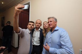 Олександр Лінчевський і Уляна Супрун