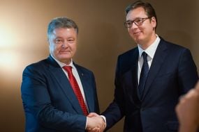 Petro Poroshenko and Aleksandar Vučić