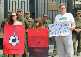 Promotion in support of Oleg Sentsov in Odessa