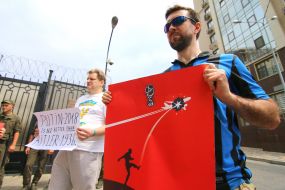 Promotion in support of Oleg Sentsov in Odessa