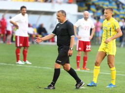 The game moment of the match