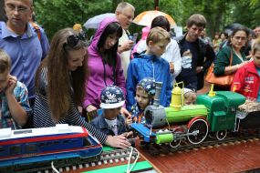 Children review the layouts of the poems