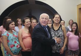 Mikhail Makarenko with patients