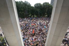 Participants of the action under the Verkhovna Rada of Ukraine 