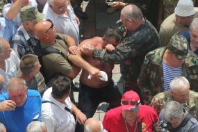 Collisions under the Verkhovna Rada of Ukraine