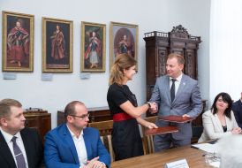 Marina Poroshenko and Stepan Barna