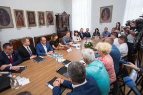 Marina Poroshenko and Stepan Barna