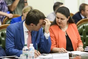 Vladimir Omelyan and Oksana Markarova