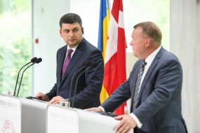 Vladimir Groysman and Lars Lukke Rasmussen