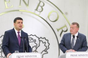 Vladimir Groysman and Lars Lukke Rasmussen