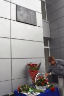 Opening of a memorial plaque to a sportsman Vladimir Yashchenko