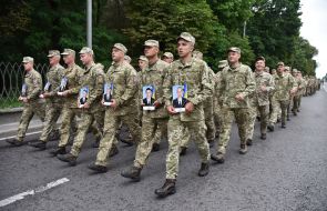Servicemen of the 80th separate air assault brigade