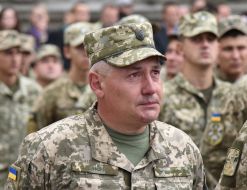 The soldier is crying