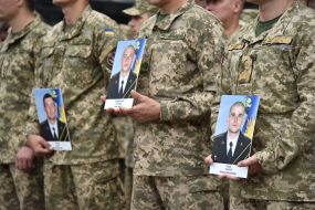 Servicemen of the 80th separate air assault brigade