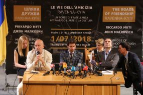 John Malkovich, Evgeni Nischuk and Riccardo Muti
