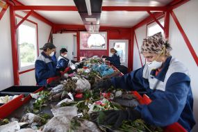 Waste sorting line in Sambir