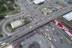 View of Shulyavsky overpass