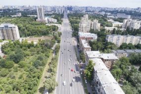 View of Shulyavsky overpassProspect Peremogy