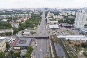 View of Shulyavsky overpass