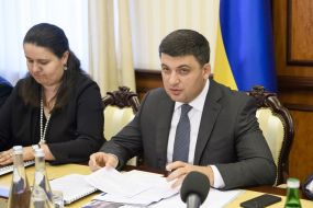 Oksana Markarova and Vladimir Groysman