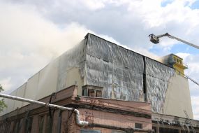 Elimination of fire at the "Progress"