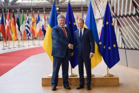 Petr Poroshenko and Donald Tusk