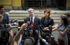 Petro Poroshenko with his wife Marina