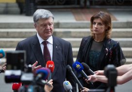 Petro Poroshenko with his wife Marina
