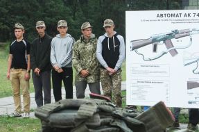 The final stage of the military-sports game "Falcon"