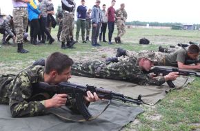 The final stage of the military-sports game "Falcon"