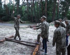 The final stage of the military-sports game "Falcon"