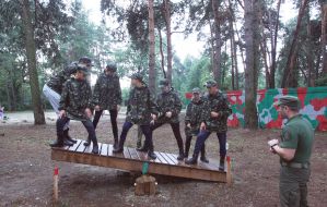 The final stage of the military-sports game "Falcon"